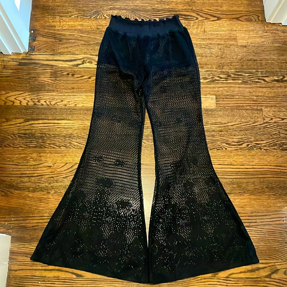 Intimately Free People Crochet Knit Pants Flare